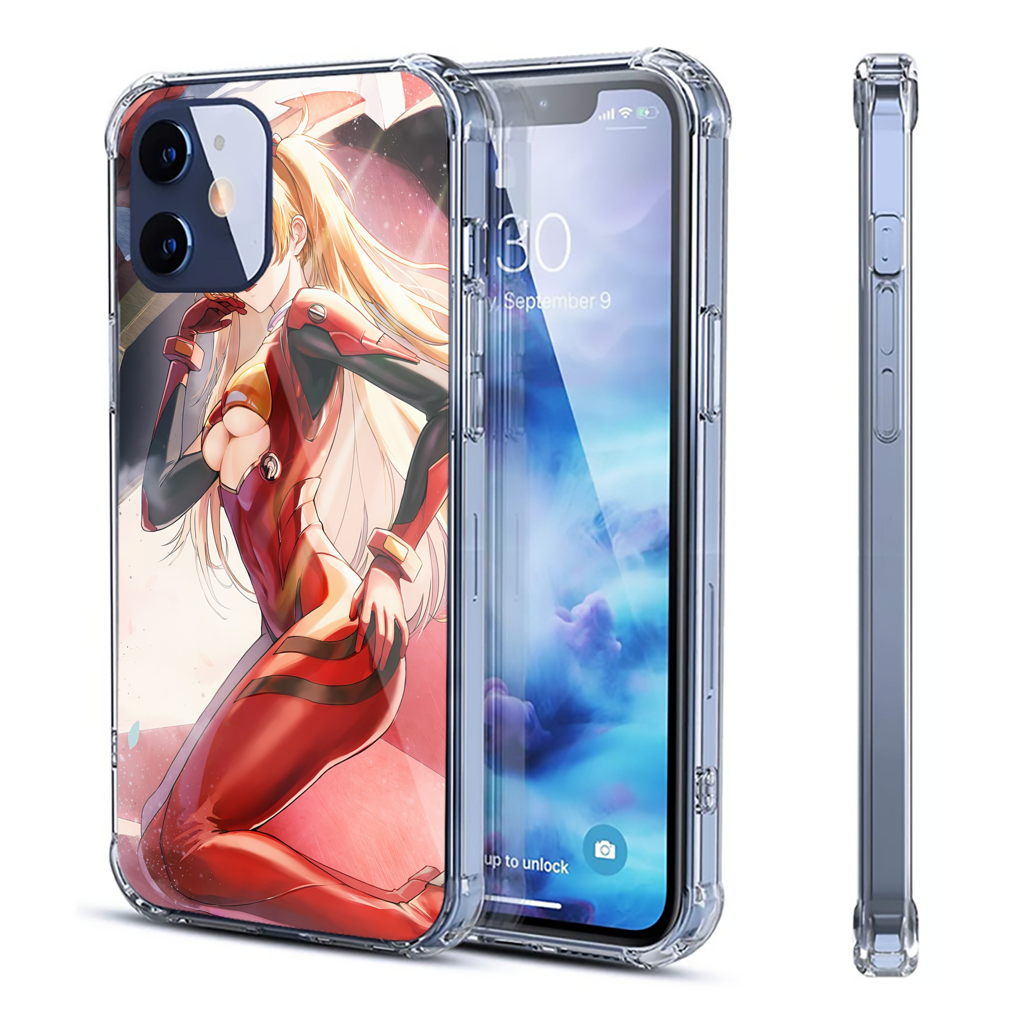 （画像用） EVA 新世紀エヴァンゲリオン 【iPhone 12シリーズ対応】透明スマホケース（クリアソフトケース）
